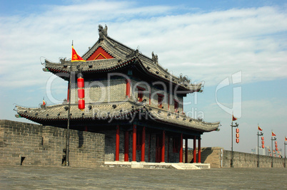 Ancient city wall of Xian China