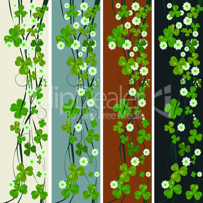Vertical headers with St. Patrick