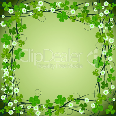 Clover frame background