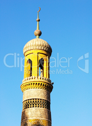 Yellow roof of a famous mosque