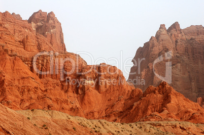 Red mountains