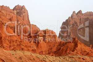 Red mountains