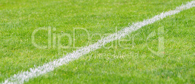 fußballfeld mit linie diagonal - soccer pitch