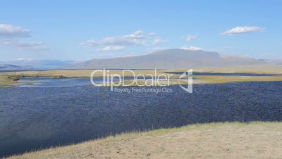 Mountain lake Dayan Nuur in Mongolian Altai