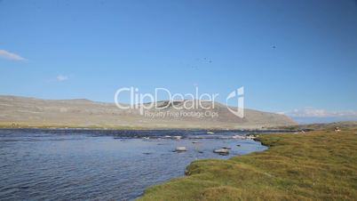 Rapid stream at Khoton Nuur  lake