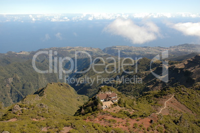 Ruivo-Schutzhütte auf Madeira