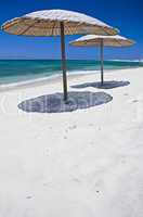 Sunshades on the Beach
