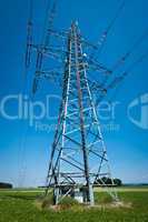 Power Line in a Summer Landscape