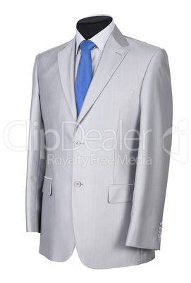 Man's suit on white