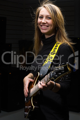 Woman with guitar