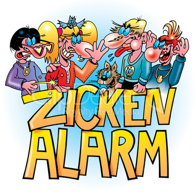 T-Shirt: Zickenalarm