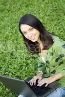 Young woman with laptop