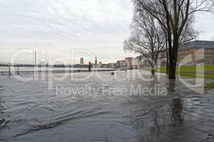 Überschwemmung am Mannesmannufer
