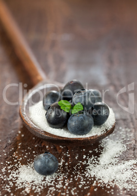 Heidelbeeren auf Zucker / blueberries on sugar