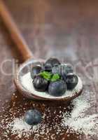 Heidelbeeren auf Zucker / blueberries on sugar