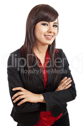 Confident young businesswoman