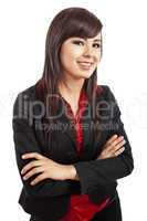 Confident young businesswoman