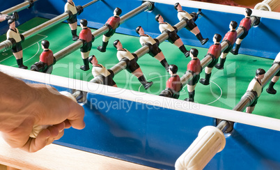 Playing Tabletop Soccer