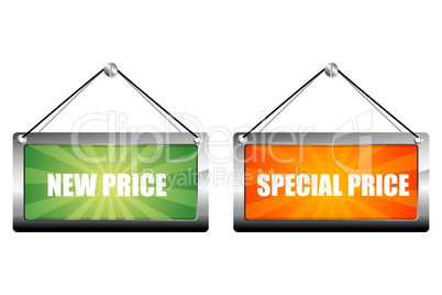 new and special price tags