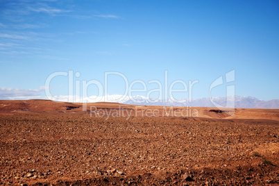 Marokko Landschaft mit Atlasgebirge 807