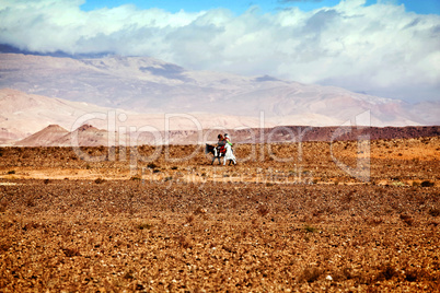 Marokko Landschaft mit Atlasgebirge 811