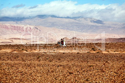 Marokko Landschaft mit Atlasgebirge 812