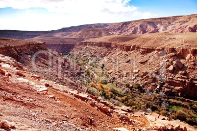 Marokko Landschaft mit Atlasgebirge 882