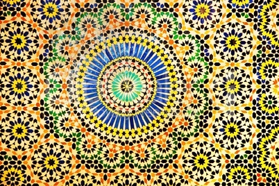 Innenwand einer Lehmburg von Marokko 909