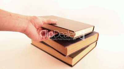 book on the table. on white background