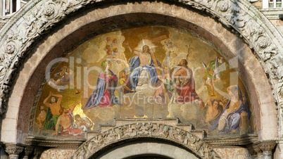 detail of st. mark basilica venice