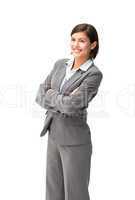 Pretty businesswoman smiling
