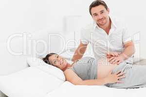 Pregnant woman with her husband