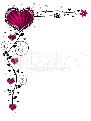 Valentinskarte rosa