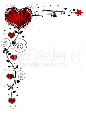 Valentinskarte rot