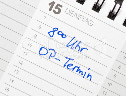 OP- Termin - Termin Kalender