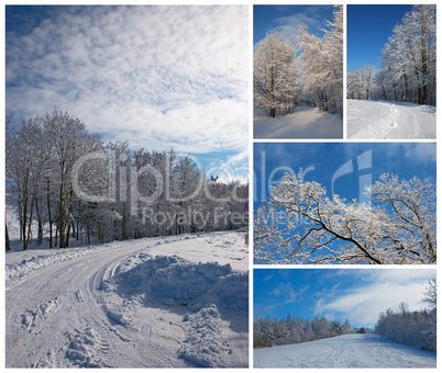 Winterlandschaft - Collage