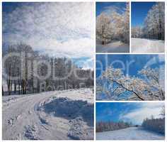 Winterlandschaft - Collage