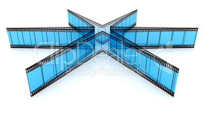 3d blank transparent film star