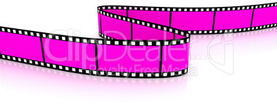 Colored 3d blank films zigzag