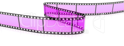 Colored 3d blank films zigzag