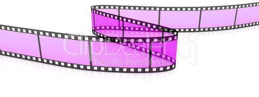 Colored 3d blank films zigzag