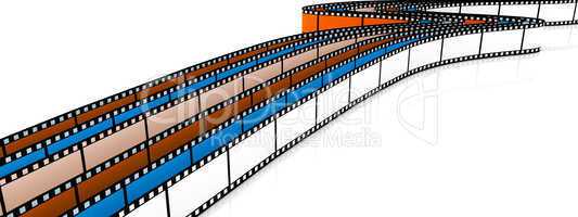 Colored 3d blank films