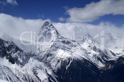 Mountains in the clouds