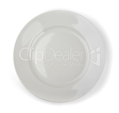 White plate