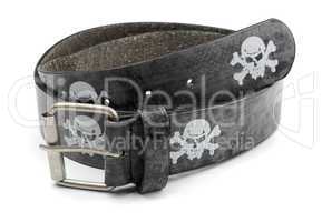Pirate leather belt