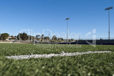 Football at the stadium