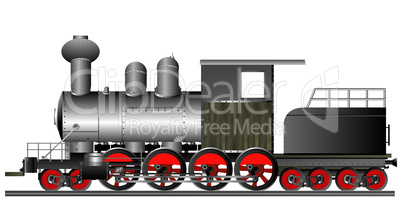 Old style locomotive