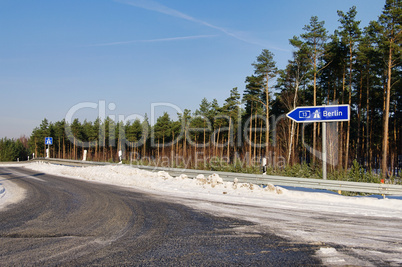 Autobahnschild Berlin - Highway sign 01