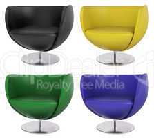Set of armchairs 3d