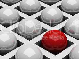 Abstract background with balls
